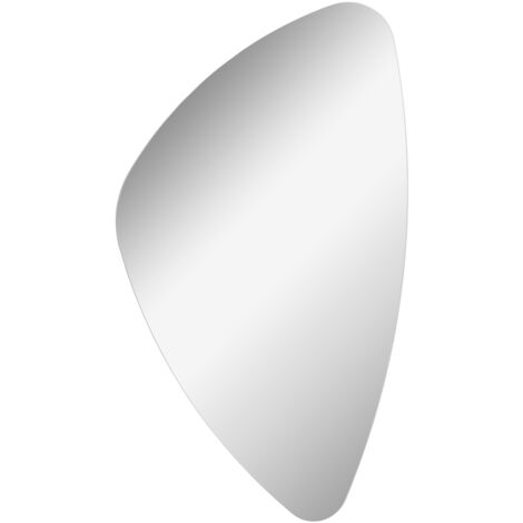 FACKELMANN Spiegel organic MIRRORS / Wandspiegel mit Befestigung / Maße (B x H x T): ca. 56 x 89 x 2 cm / hochwertiger Badspiegel / moderner Badezimmerspiegel / Breite 55 cm"-"84370