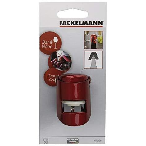 Fackelmann Tappo Champagne, Acciaio, Rosso
