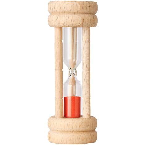 Fackelmann Timer a Forma di Uovo con Sabbia, faggio, Beige, 10 x 3,5 cm