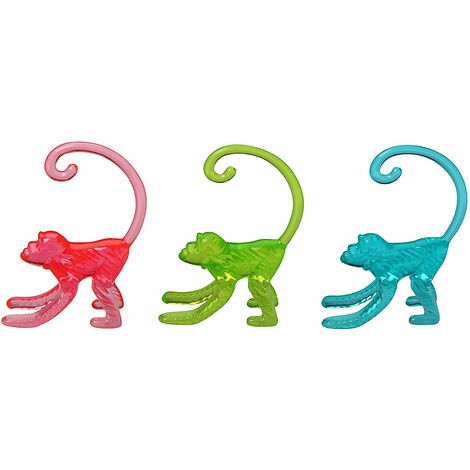 Fackelmann Tropical Segnabicchieri, Plastica, Multicolore, 20 cm, 50