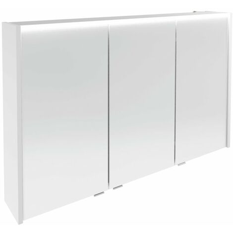 FACKELMANN Verona Spiegelschrank 110cm - Weiß Glanz