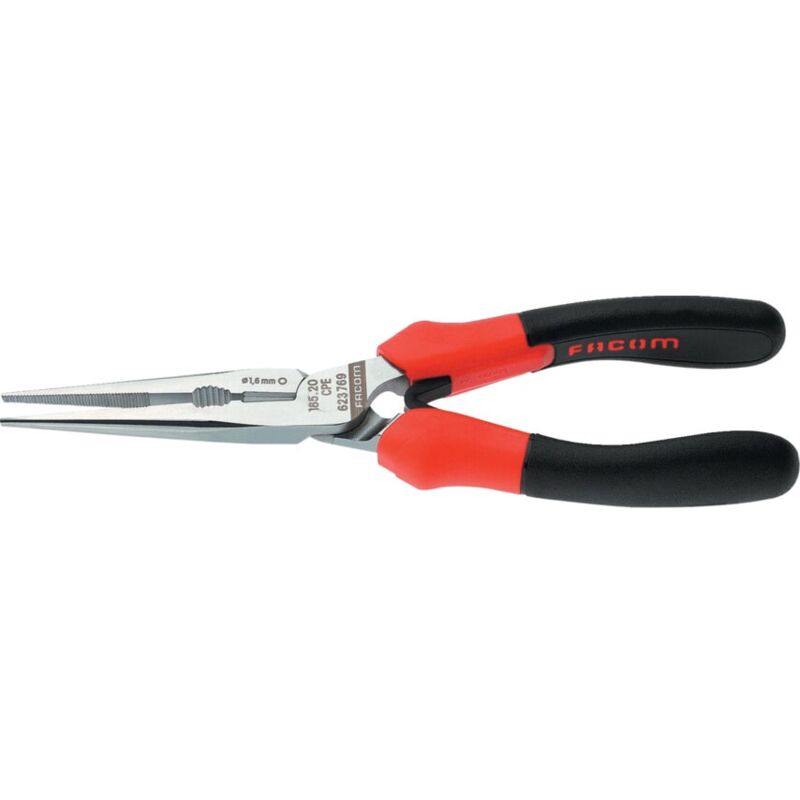Image of 185A.20CPE Long Half-round Nose Pliers 200mm - Facom