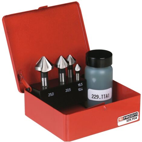 Facom 229.TTJ4 Senkfraeser 90° 10,4 - 25 mm, Set 4-tlg