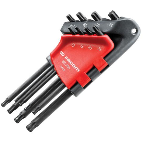 Facom 8-Piece Male Ball Head Torx Tamper-Resistant Key Set