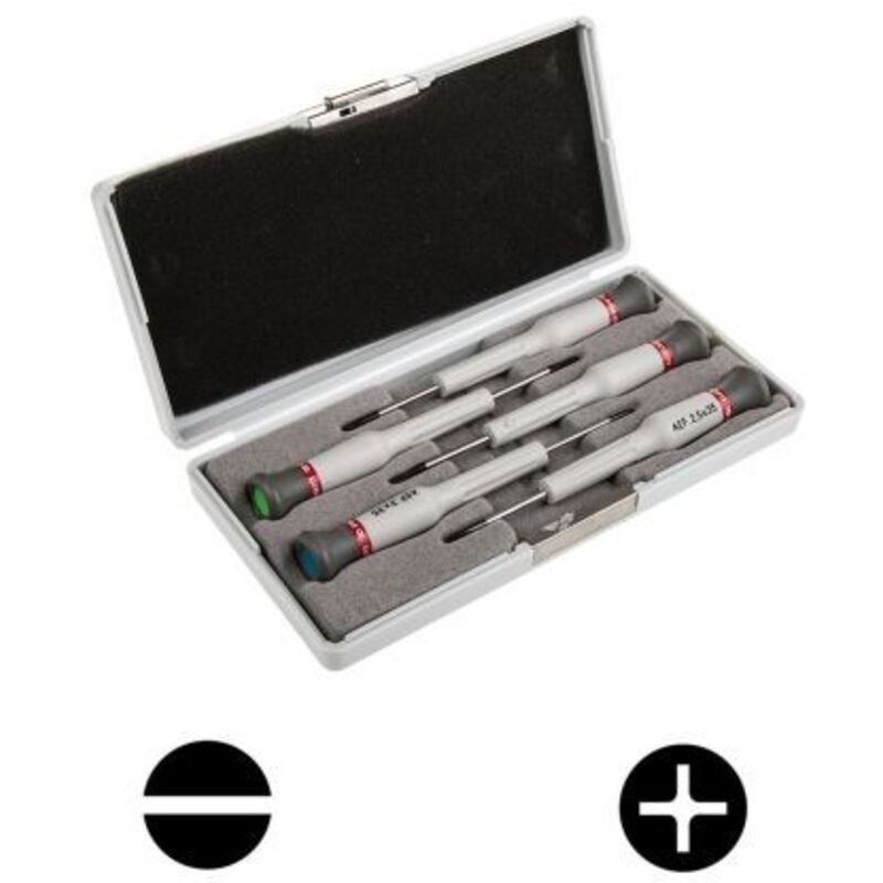 Coffret de 5 tournevis Microtech mixte FentePhillips FACOM AEF.J1