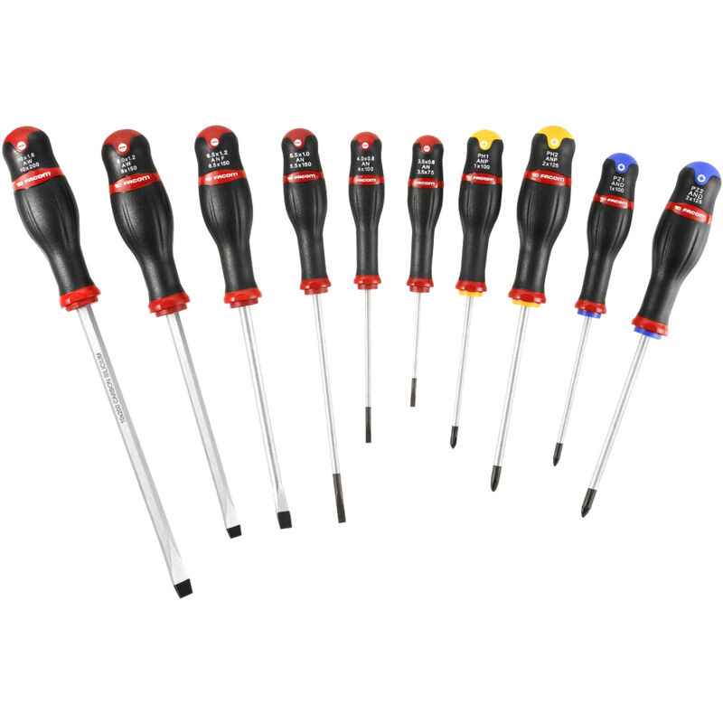 Set di 10 cacciaviti Protwist Facom AT.J10