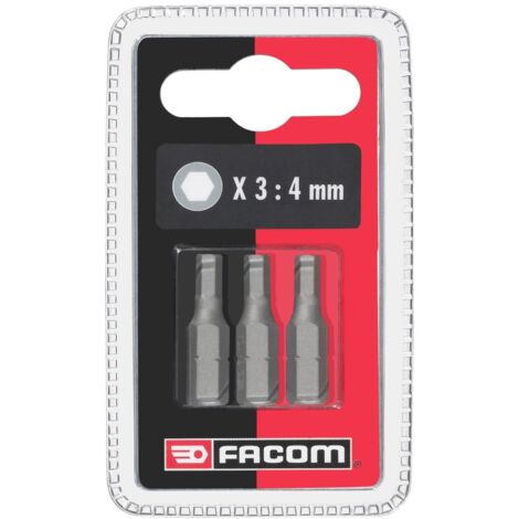 FACOM Bits Serie 1 - Sechskant 3 mm 3-tlg.