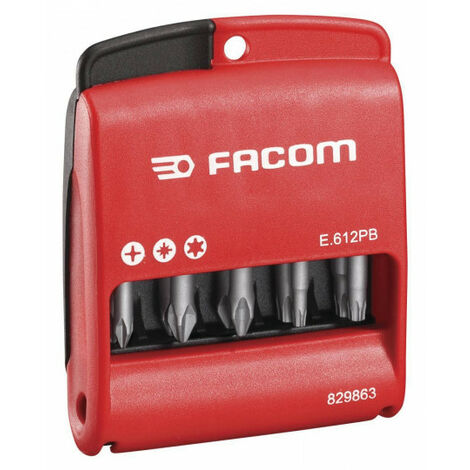 FACOM - Boite de 10 embouts 50 mm (PH, PZ, 6 pans) - E.611PB