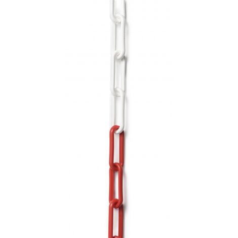 FACOM Cadena de plástico blanca y roja - 25 m - EV.CH-RN