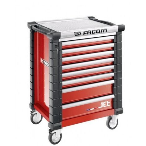 Facom – Chariot à outils 8 tiroirs – Servante roulante 814 x 1005 x 575 mm – Mobilité aisée – Rangement optimisé pour professionnels