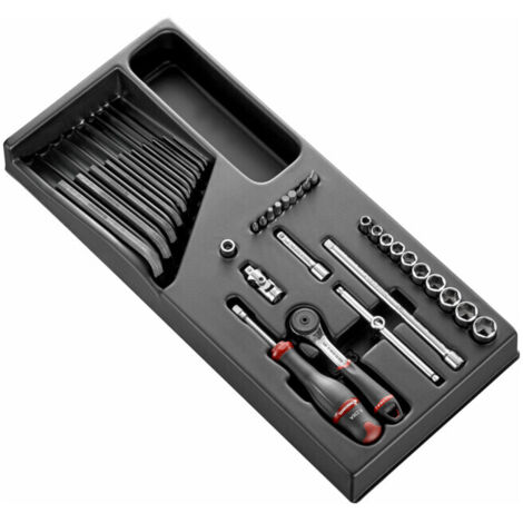 Facom Clé à douille modulaire 1/4" R.161B 36 pièces