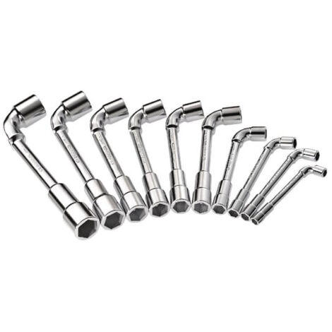 Facom Clé à pipe 6x6 pans, 10 pièces