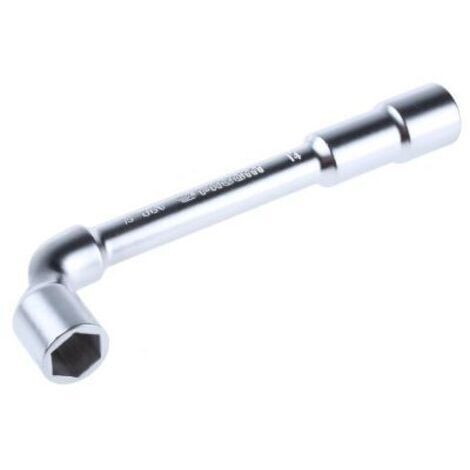 Facom – Clé à pipe débouchée 14 mm – Acier chrome vanadium – Profil OGV® pour serrages puissants – Longueur 160 mm – 6 pans x 6 pans