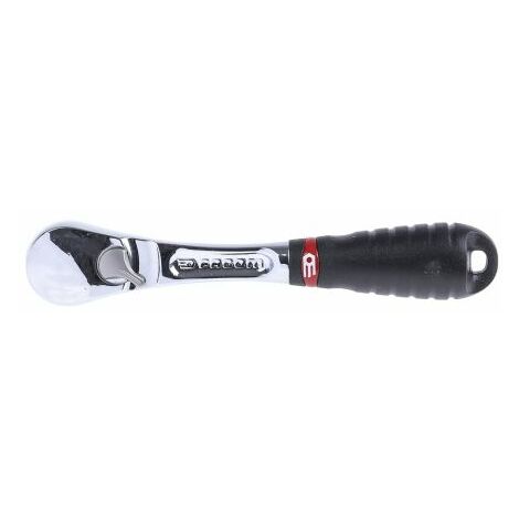Facom – Cliquet étanche 1/4'' 72 dents – Angle de reprise 5° – Acier forgé – Longueur 121 mm – Poignée bi-matière pour confort - RL161PB