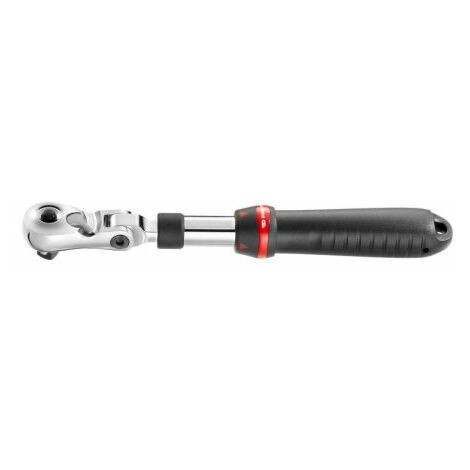 Facom – Cliquet extensible 1/2'' 72 dents – Longueur 304 mm – Mécanisme à 5° – Poignée bi-matière pour confort – Compatible douilles 1/2''