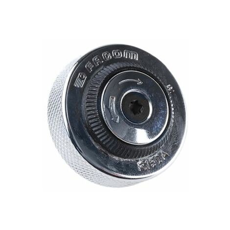 Facom – Cliquet sans manche carré 1/4'' – 72 dents – Angle de reprise 5° – Acier chrome vanadium – Finition chromée brillante