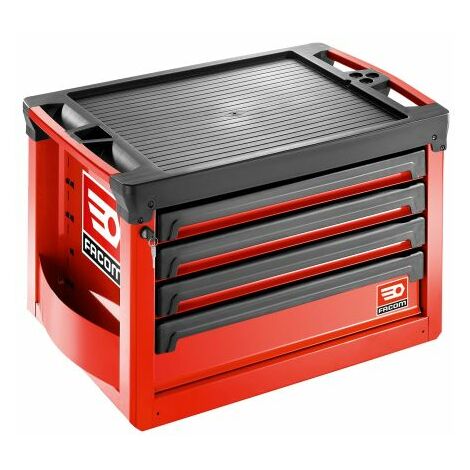 Facom – Coffret à outils 4 tiroirs en polypropylène – Longueur 779mm – Largeur 515mm – Hauteur 467mm – Rangement optimisé pour professionnels