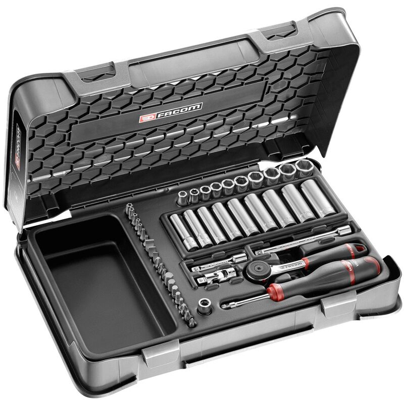 Coffret de douilles FACOM R.2BLPB 46 pièces 14'' Acier haute performance - vue 2