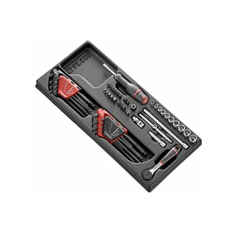 Jeu de douilles 1/4'' carré 52 pièces – Compatible servantes FACOM – Douilles de 5.5 à 14 mm – Kit professionnel pour mécanique
