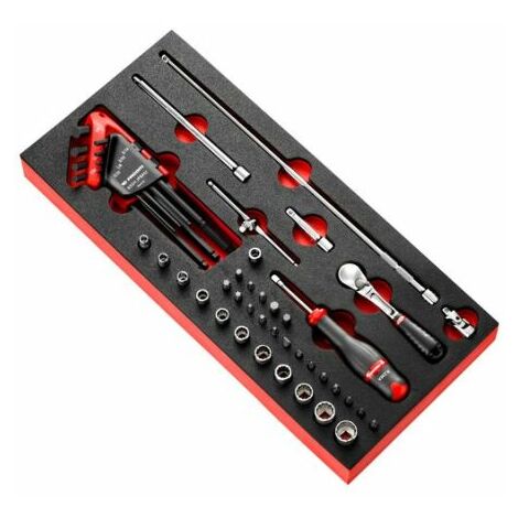 Facom – Jeu de tournevis et douilles – Kit de 10 pièces – Taille d’écrou 3/16 ? 9/32 pouce – Pour travaux de précision
