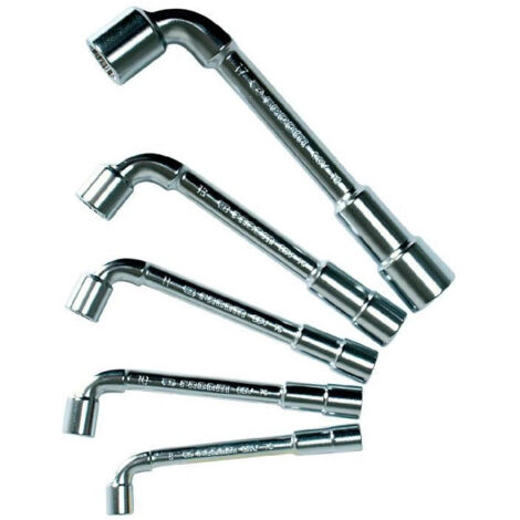 Facom – Coffret de 5 clés à pipe métalliques 8-10-11-13-17 mm – Profil 12 pans et 6 pans – Pour serrage dans espaces restreints