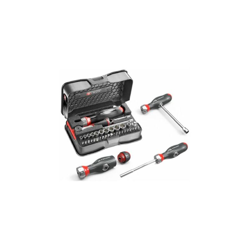 Jeu de douilles et d'embouts Facom 1/4' Carré 38 outils pièces ( Prix pour 1 )