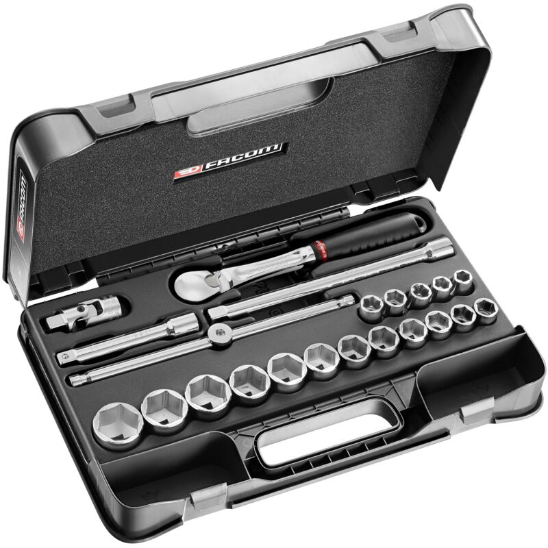 Facom Coffret douilles 12 6 pans en pouces 22 pièces