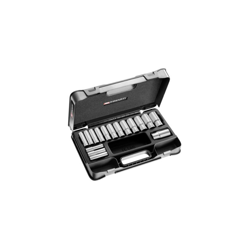 Douille 1/2' en coffret - 6 pans - S.405AEPF - Ce produit de marque est neuf. - Facom