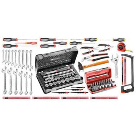 Facom – Coffret multi-outils 96 pièces – Outils de maintenance industrielle – Rangement pratique – Accès facile aux outils