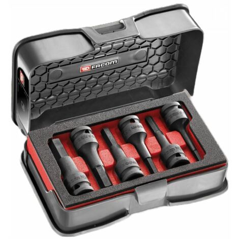 FACOM - Coffret plastique avec module douilles impact 6 pans - NSHM.J6MPF - Ce produit de marque FACOM est neuf.