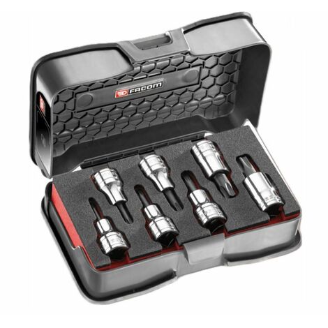 FACOM - Coffret plastique avec module douilles tournevis TORX - SXM.J7MPF - Ce produit de marque FACOM est neuf.