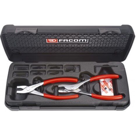 FACOM Coffret Pour Circlips - 470 - 2 Pinces Pour Intérieurs Et Extérieurs