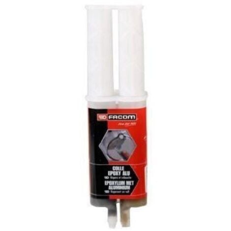 FACOM Colle epoxy - Seringue bi-composant avec bouchon - 28g