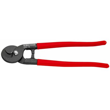 Facom – Coupe-câbles manuel 290mm pour cuivre et aluminium – Diamètre de coupe 16mm – Acier de haute qualité – Système de verrouillage sécurisé - 41216P
