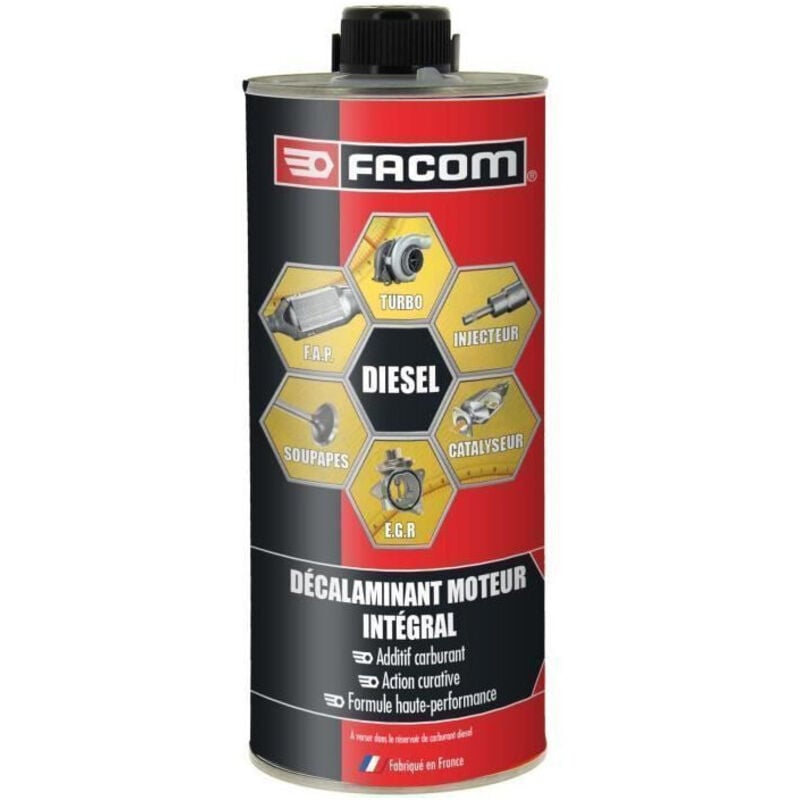 Huile-Additif decalaminage moteur integral diesel curatif Facom 1L