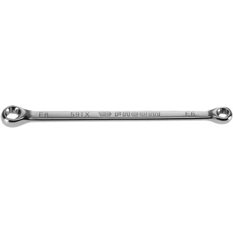 FACOM Doppelringschlüssel gerade Torx E14xE18