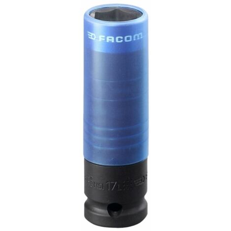 Facom – Douille impact hexagonal 17 mm – Entraînement carré 1/2' – Revêtement téflon pour jantes – NSI17L