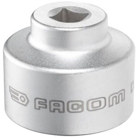 Facom – Douille hexagonale 36 mm – Entraînement 3/8' – Matériau composite pour démontage filtre à huile – Profil plat pour accessibilité