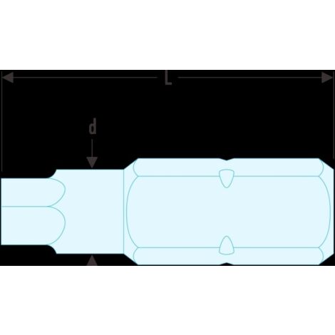 Facom EH.101/4 Bit Serie 1 - Sechskant 1/4