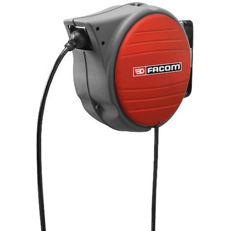 Facom – Enrouleur pneumatique 15m – Tuyau 10mm – Raccord NPT 3/8' – Pour chantiers humides et espaces confinés