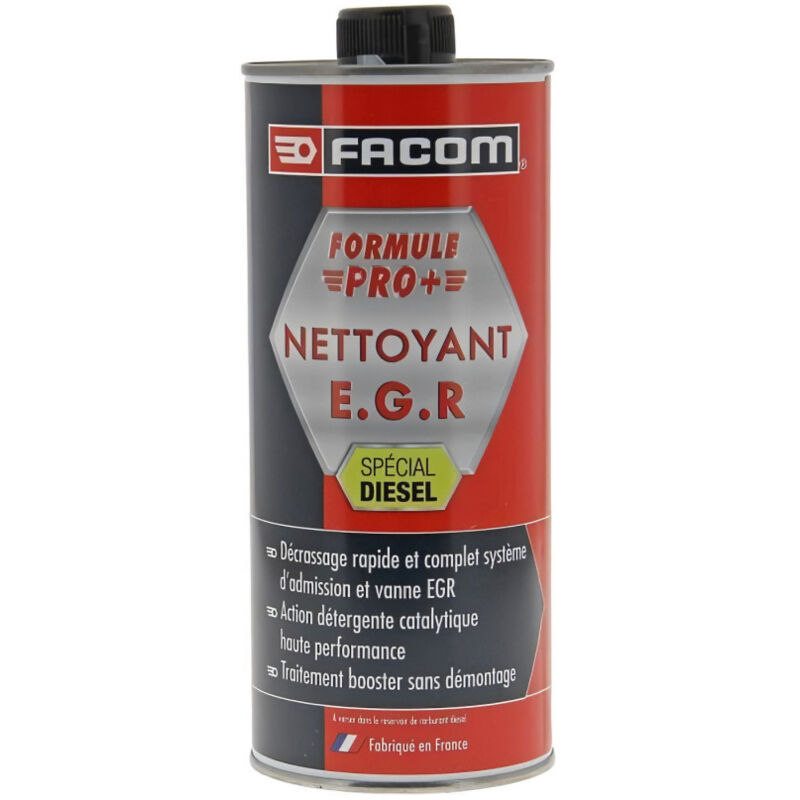 Facom Nettoyant Vanne EGR, Sp&eacute;cial Diesel, Formule Pro+ 1L Rouge