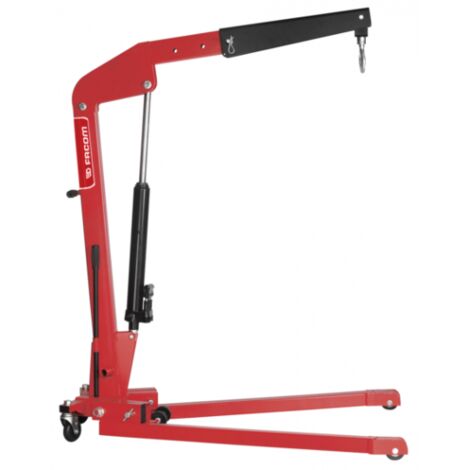 Facom – Grue d'atelier pliable 1T – Hauteur de levage 2500 mm – Charge maximale 1 tonne – Jib extensible sans outil