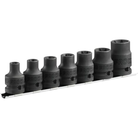 Facom IMPACT-Steckschlüssel 1/2Z Torx, 7-tl