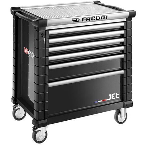 FACOM JETM4 Carro de taller, negro, 6 cajones - JET.6NM4APF