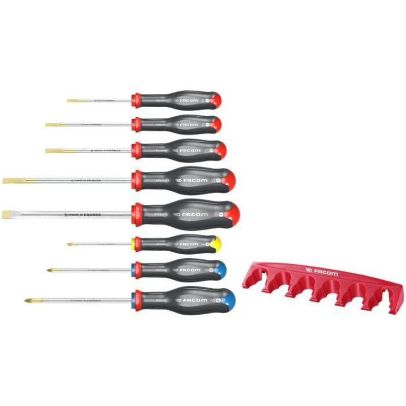 Coffret de 8 Tournevis Protwist FACOM AT.8PB FenteProzidrivPhillips