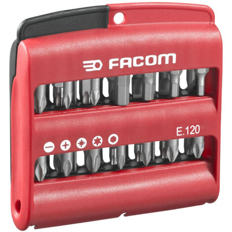 FACOM Jeu De 28 Embouts De Vissage 1/4" - E.120PB - Haute Performance