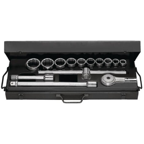 Facom Jeu de clés à douille 3/4" 12 pans 14 pièces