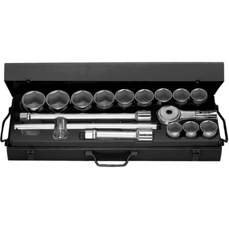 Facom – Jeu de douilles 3/4" hexagonal – Coffret 6 pièces – Pour usage intensif – Compatible avec cliquet 3/4"