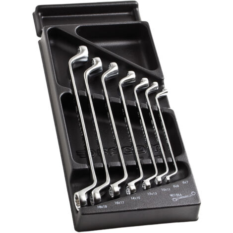 Facom Kunststoffmodul - Serie 55 Doppelringschlüssel 7-tlg.