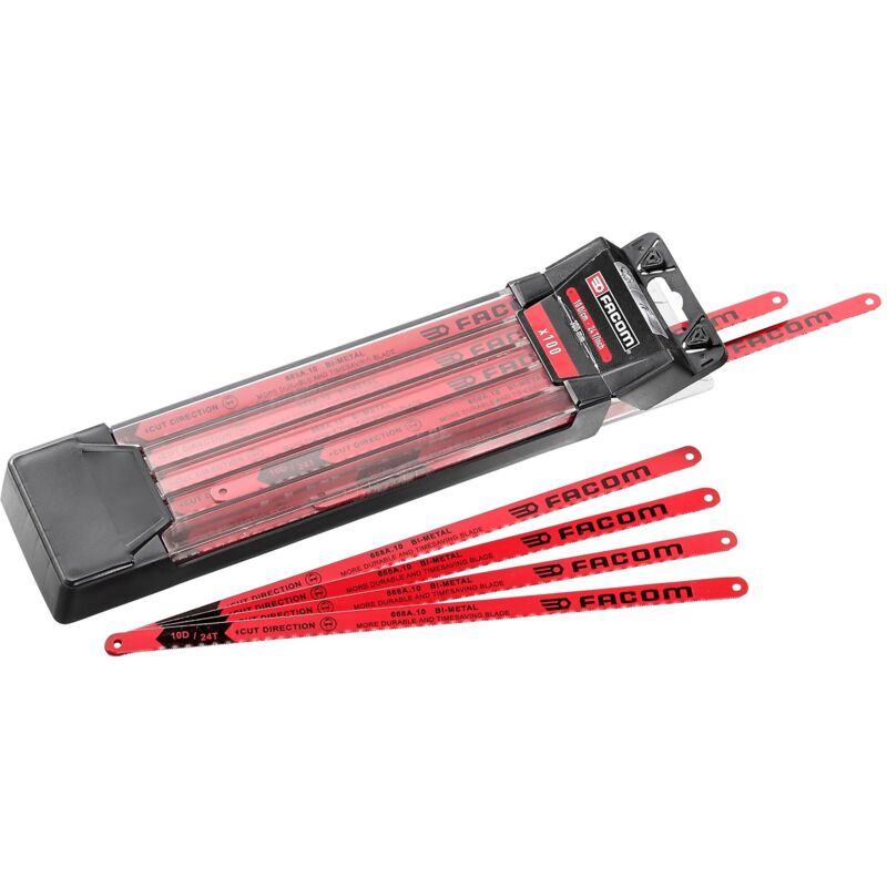 FACOM Lame De Scie 10 Dents - 668A.10 - Bimétal En Acier Au Cobalt